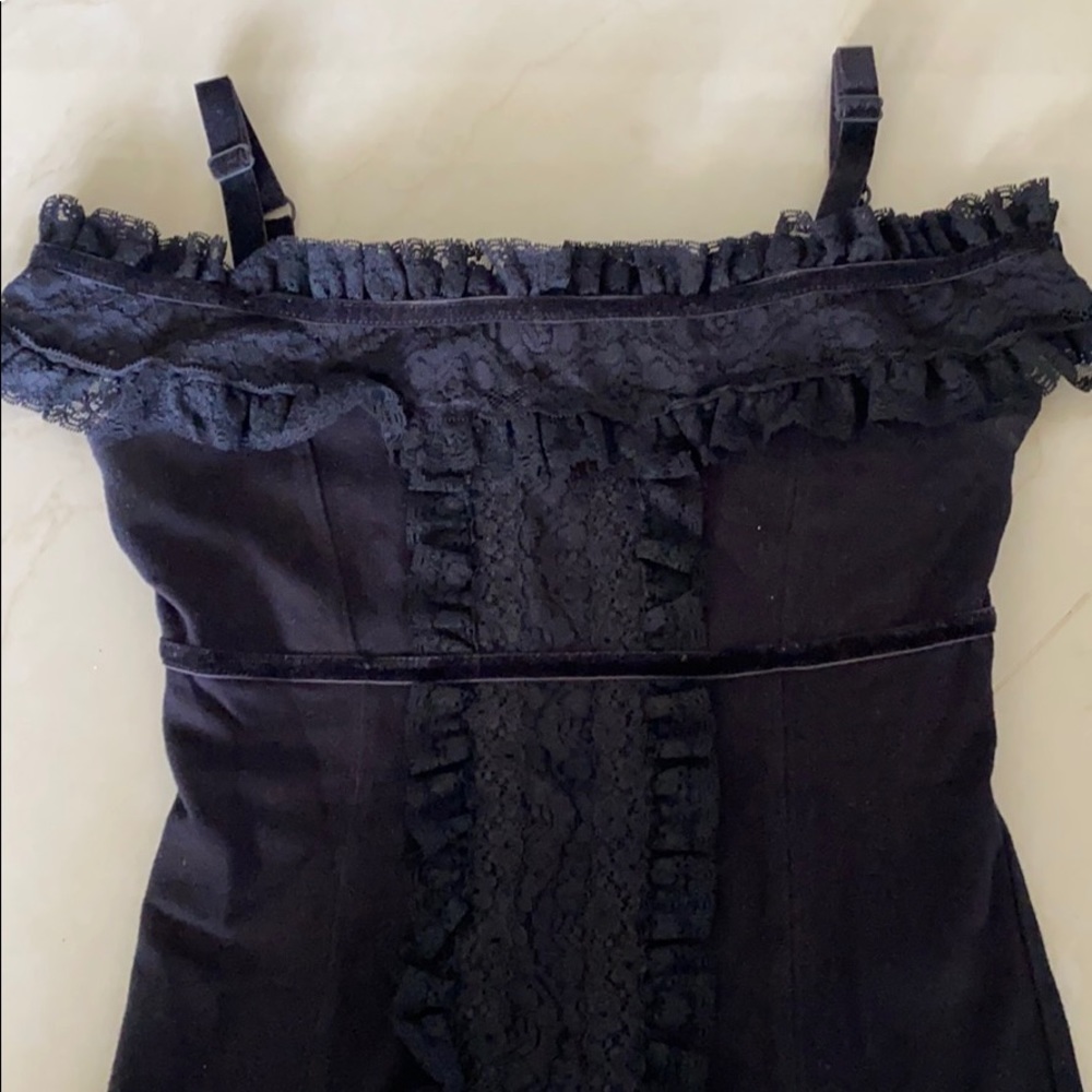 Guess black top fit stretch